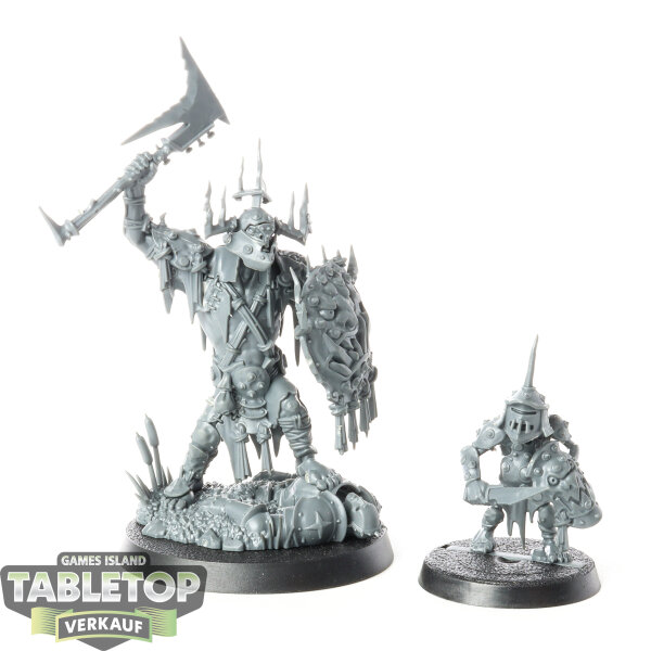 Orruk Warclans - Killaboss with Stab-grot - unbemalt