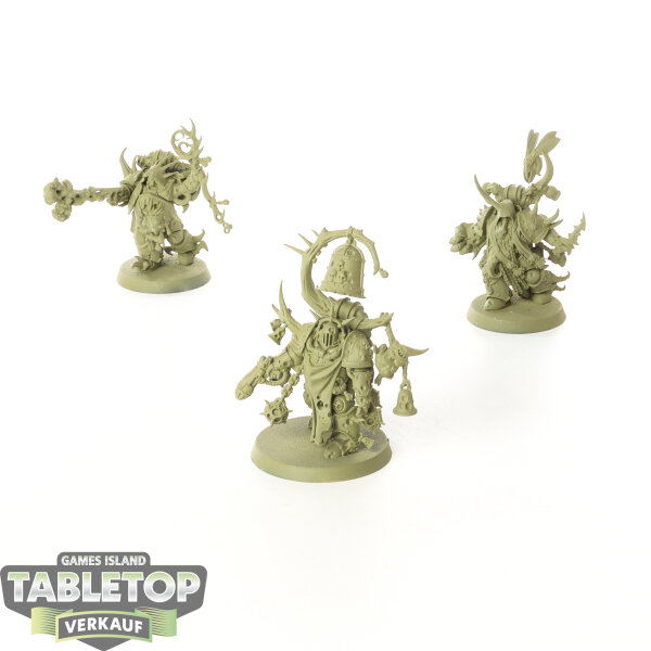 Death Guard - 3x Chosen of Mortarion - bemalt