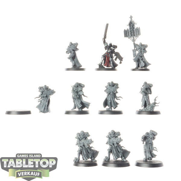 Adepta Sororitas - 10x Dominion Squad - teilweise bemalt