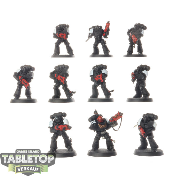 Space Marines - 10 Intercessors - teilweise bemalt
