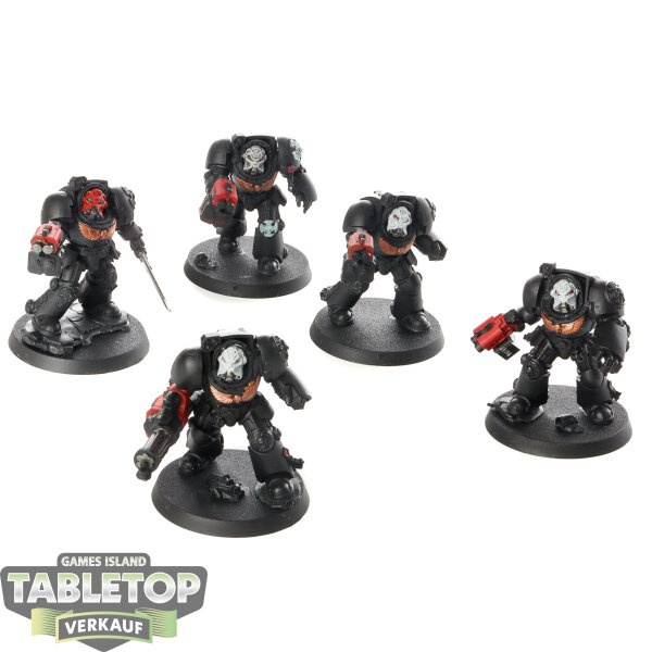 Space Marines - 5 Terminator Squad - teilweise bemalt