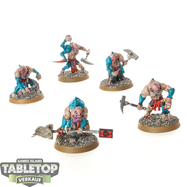 Genestealer Cults - 5x Aberrants - bemalt