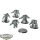 Space Wolves - 5x Wolf Guard Terminators - unbemalt
