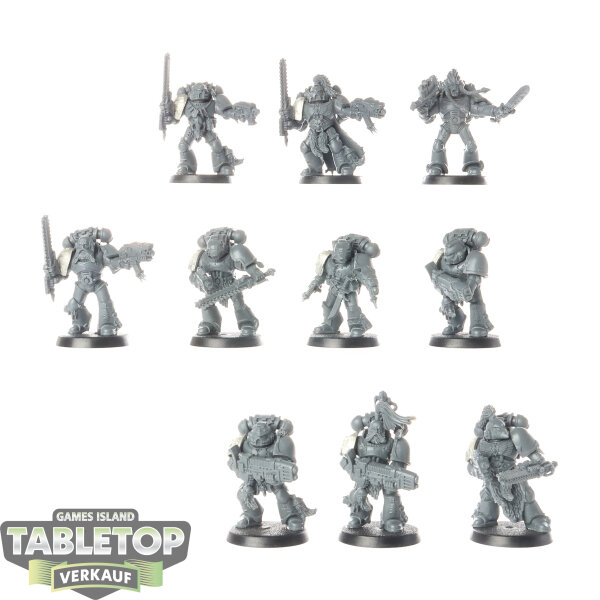 Space Wolves - 10x Grey Hunters - unbemalt