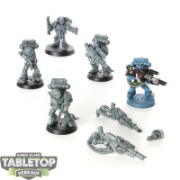 Space Wolves - 5x Devastator Squad - teilweise bemalt