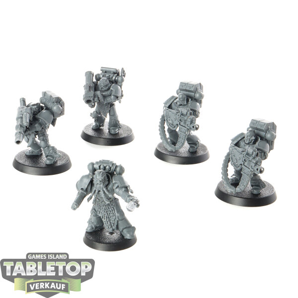 Space Wolves - 5x Devastator Squad - unbemalt