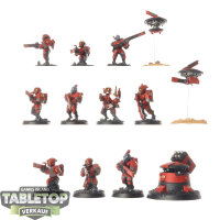 Tau Empire - 10 x Fire Warriors Strike Team - bemalt