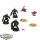 Tau Empire - 3 x Stealth Battlesuits - teilweise bemalt