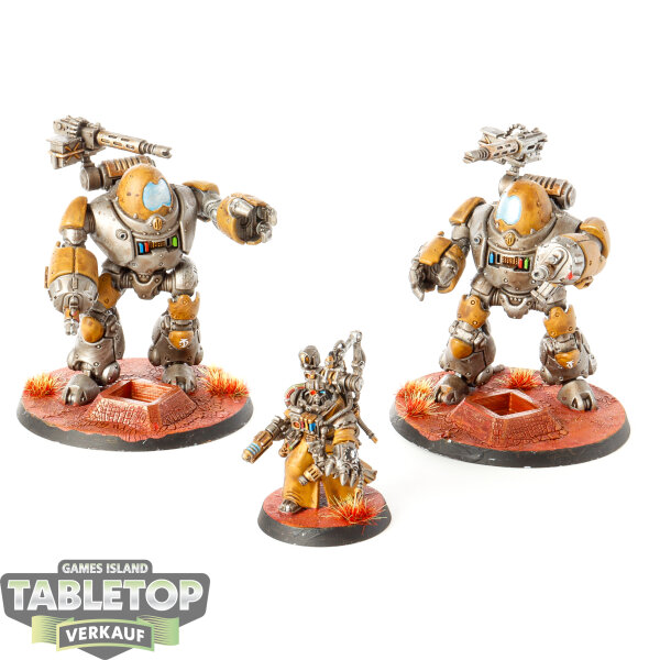 Adeptus Mechanicus - 2x Kastelan Robots - bemalt