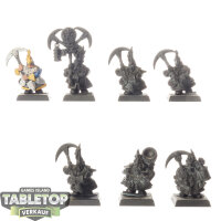Dwarfen Mountain Holds - 7x Dwarf Miners - teilweise bemalt