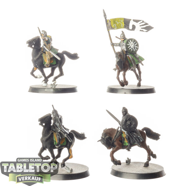 HdR Figuren - Gut - 4x Riders Of Rohan - teilweise bemalt