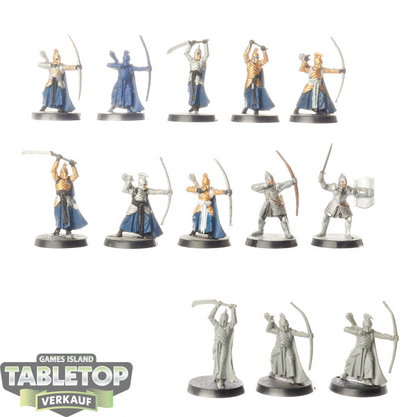 HdR Figuren - Gut - 13x Warriors of the Last Alliance - teilweise bemalt