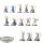 HdR Figuren - Gut - 13x Warriors of the Last Alliance - teilweise bemalt
