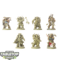 Death Guard - 7 x Plague Marines - teilweise bemalt