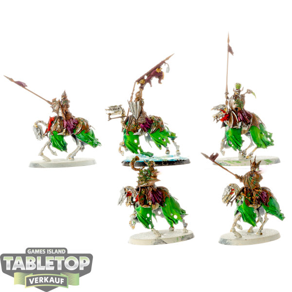 Soulblight Gravelords - 5 x Black Knights - bemalt