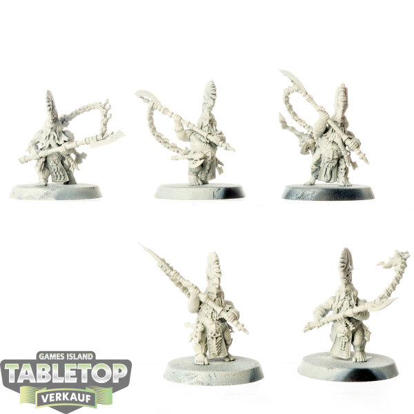 Fyreslayers - 5 x Hearthguard Berzerkers - grundiert