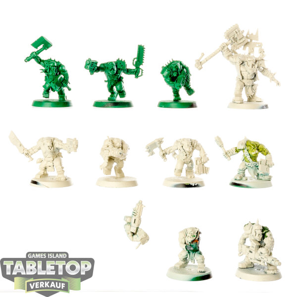 Orks - 10 x Boyz - teilweise bemalt