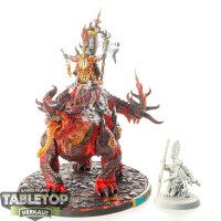 Fyreslayers - Auric Runesmiter on Magmadroth - bemalt