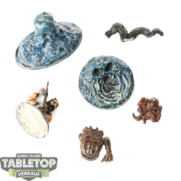 Miniaturen - Uncharted Seas: Giant, Sea Monsters, Water Behemoth & Whirlpool - bemalt