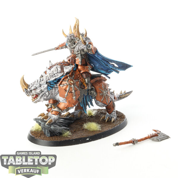 Slaves to Darkness - Chaos Lord on Karkadrak - bemalt