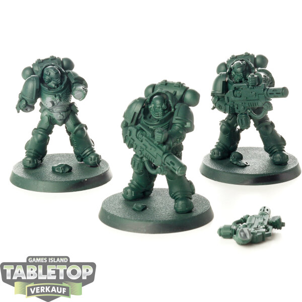 Space Marines - 3x Primaris Eradicators - teilweise bemalt