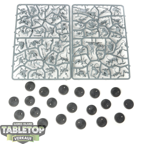 Skaven - 20x Clanrats - im Gussrahmen