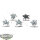 Slaves to Darkness - 5x Chaos Knights - teilweise bemalt