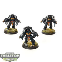 Black Templars - 3x Primaris Aggressors - teilweise bemalt