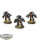Black Templars - 3x Primaris Aggressors - teilweise bemalt