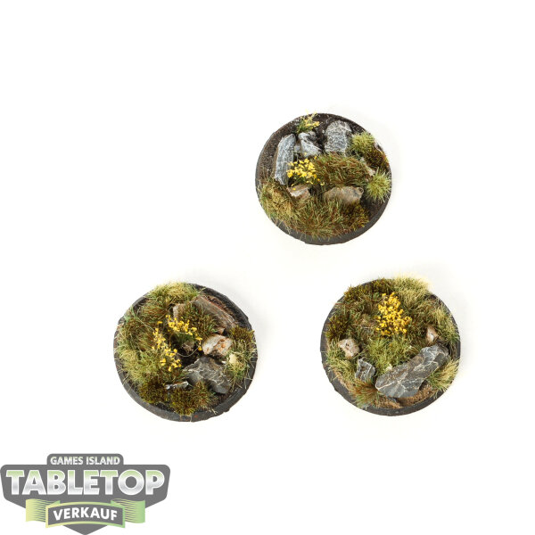 Bases - 3x Round Highland Bases 40mm - Sonstiges
