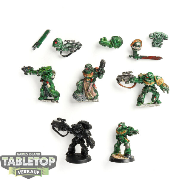 Space Marines - 5x Veterans - teilweise bemalt