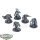 Dark Angels - 5 x Deathwing Terminator Squad - teilweise bemalt