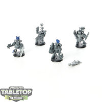 Space Marines - 4x Command Squad klassisch - teilweise...