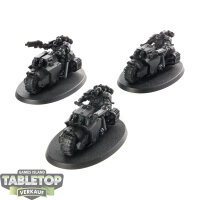 Space Marines - 3 x Outriders - teilweise bemalt