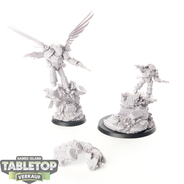 Horus Heresy - Corvus Corax, Primarch of the Raven Guard Legion - grundiert