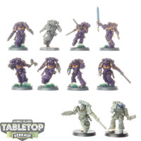 Space Marines - 10x Assault Intercessors - teilweise bemalt
