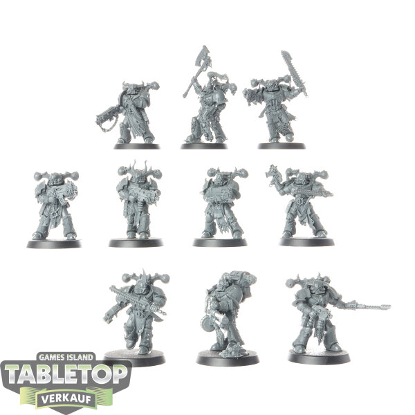 Chaos Space Marines - 10x Legionaries - unbemalt