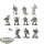 Chaos Space Marines - 10x Chaos Space Marines - teilweise bemalt