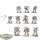 Chaos Space Marines - 10x Chaos Space Marines - teilweise bemalt
