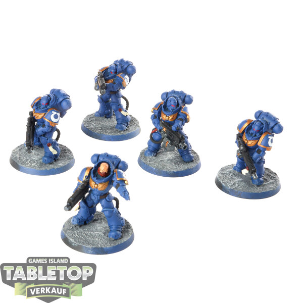Ultramarines - 5x Heavy Intercessors - bemalt