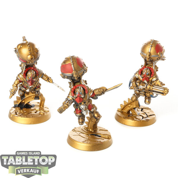 Kharadron Overlords - 3x Endrinriggers - teilweise bemalt