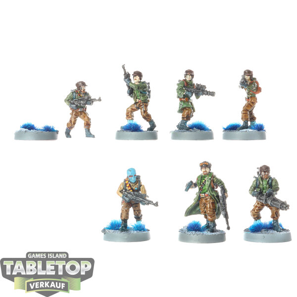 Rebellen - 7x Rebel Troopers klassisch - bemalt
