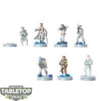 Rebellen - 7x Rebel Troopers klassisch - teilweise bemalt