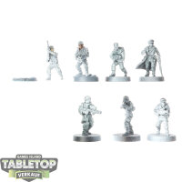 Rebellen - 7x Rebel Troopers klassisch - teilweise bemalt