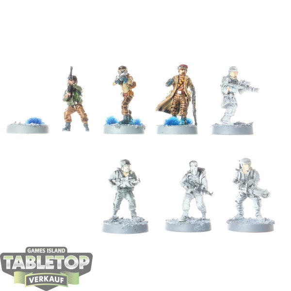 Rebellen - 7x Rebel Troopers klassisch - teilweise bemalt