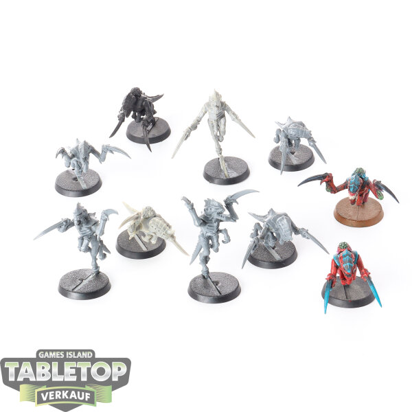Tyraniden - 10x Hormagaunts - klassisch - teilweise bemalt