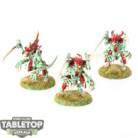 Tyraniden - 3x Tyranid Warriors - bemalt