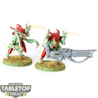 Tyraniden - 2x Tyranid Warriors - teilweise bemalt