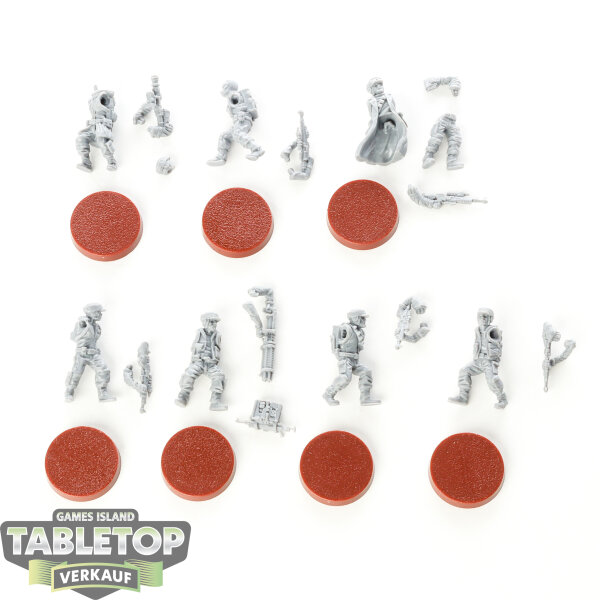 Rebellen - 7 x Rebel Troopers - teilweise gebaut