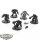 Space Wolves - 5x Wolf Guard Terminators - teilweise bemalt